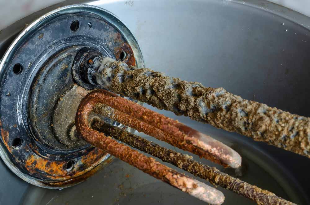 corroded anode for an electric water heater