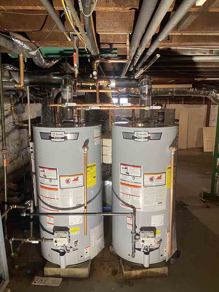 Twin Gas Heaters
