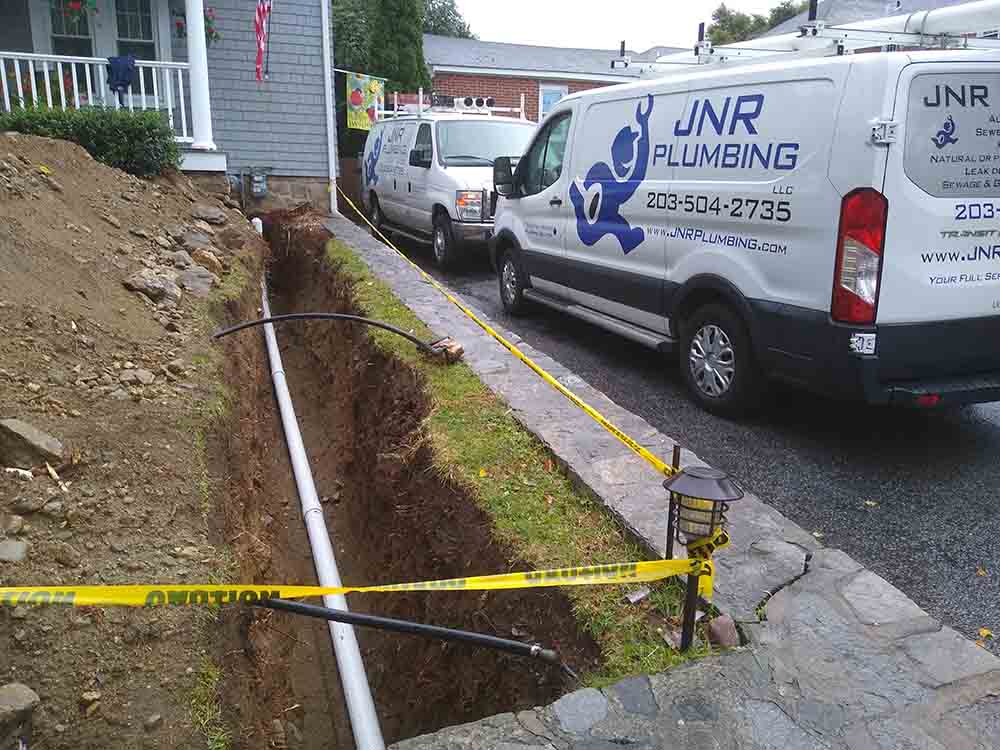Excavation Sewer Pipe Repair Stamford, CT
