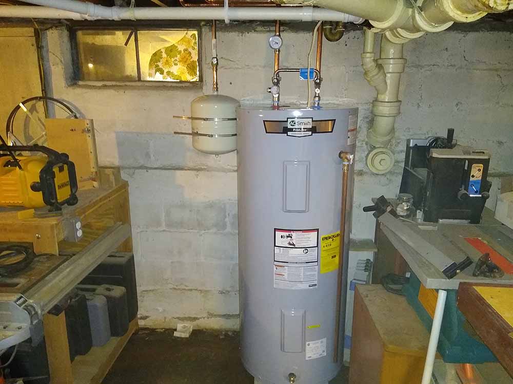 Newly Installed Water Heater Tank Stamford, CT