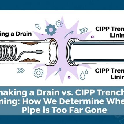 Snaking a Drain vs. CIPP Trenchless Lining: How We Determine When the Pipe is Too Far Gone — featured image