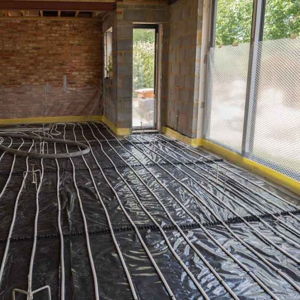 Hydronic heating system installation