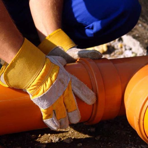plumber replacing sewer pipe Wilton, CT