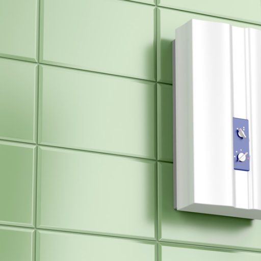 Tankless water heater in the bathroom